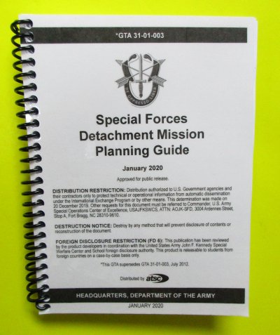 SF Detachment Mission Planning Guide - 2020 - Mini size